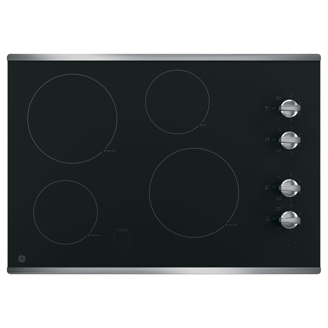 GE 30" Electric Smoothtop Cooktop Stainless Steel