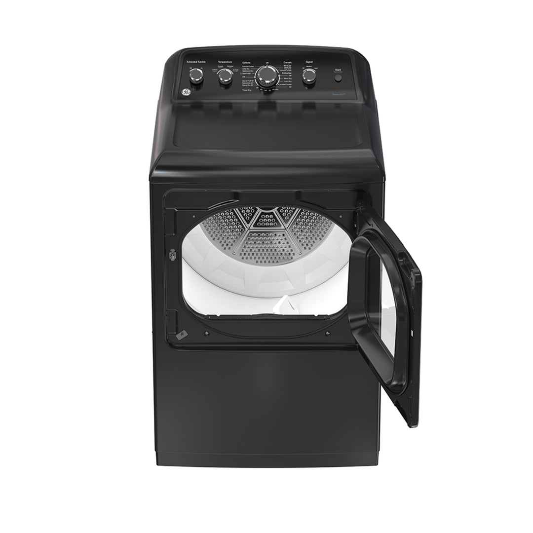 GE 7.2 cu.ft. Top Load Electric Dryer with SaniFresh Cycle Diamond Grey