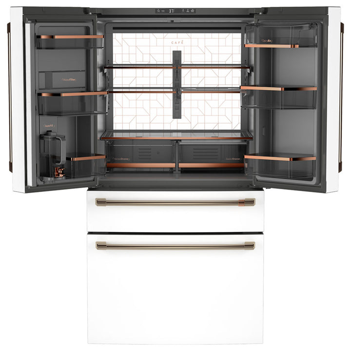 Café™ENERGYSTAR®23.2 Cu.Ft. Door French-Door Refrigerator With Dual-Dispense AutoFill Pitcher Matte White