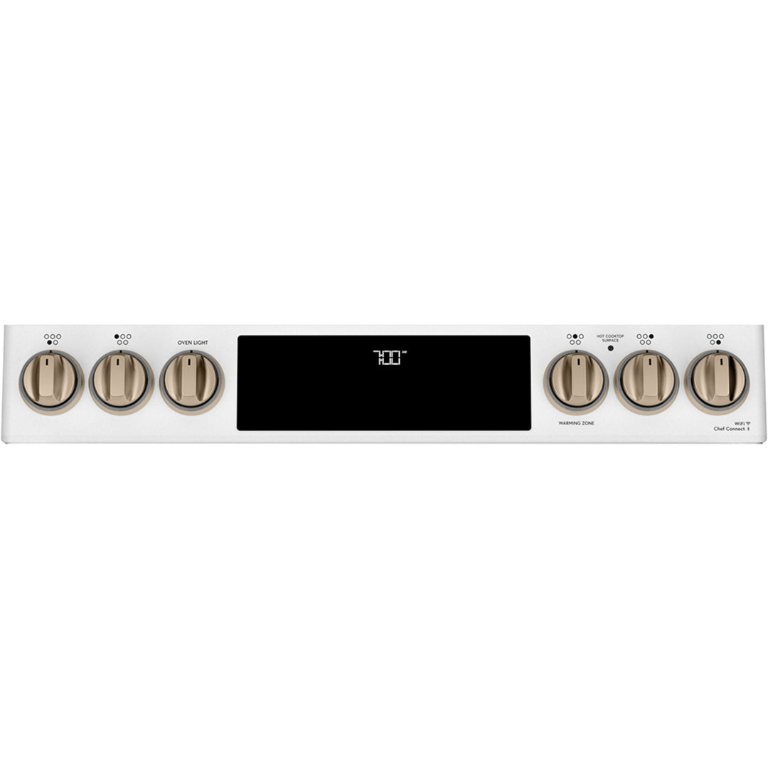 Café™ 30'' Slide-In Radiant Range with No-Preheat Air Fry Matte White