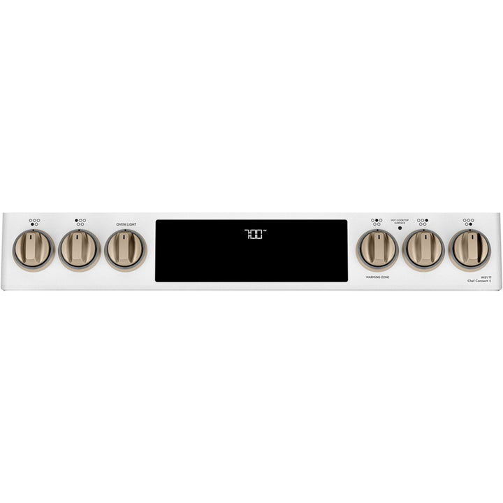 Café™ 30'' Slide-In Radiant Range with No-Preheat Air Fry Matte White
