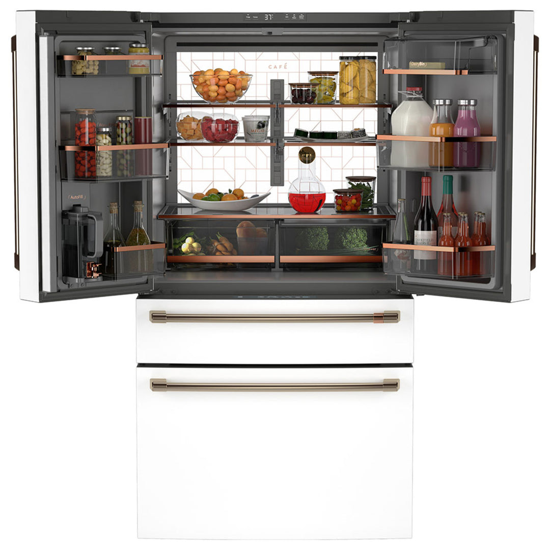 Café™ENERGYSTAR®23.2 Cu.Ft. Door French-Door Refrigerator With Dual-Dispense AutoFill Pitcher Matte White