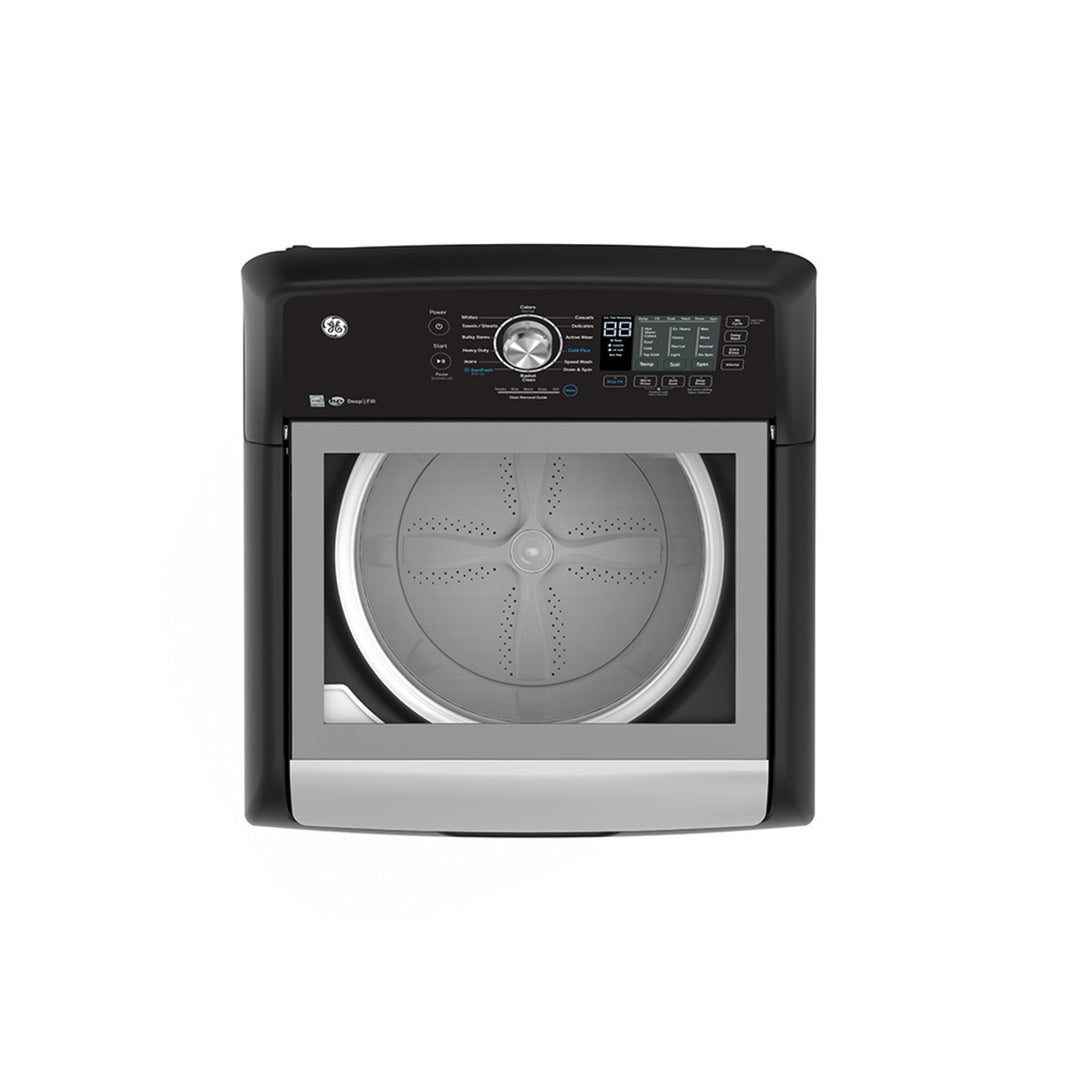 GE 5.3 Cu. Ft. Top Load Washer, Diamond Grey