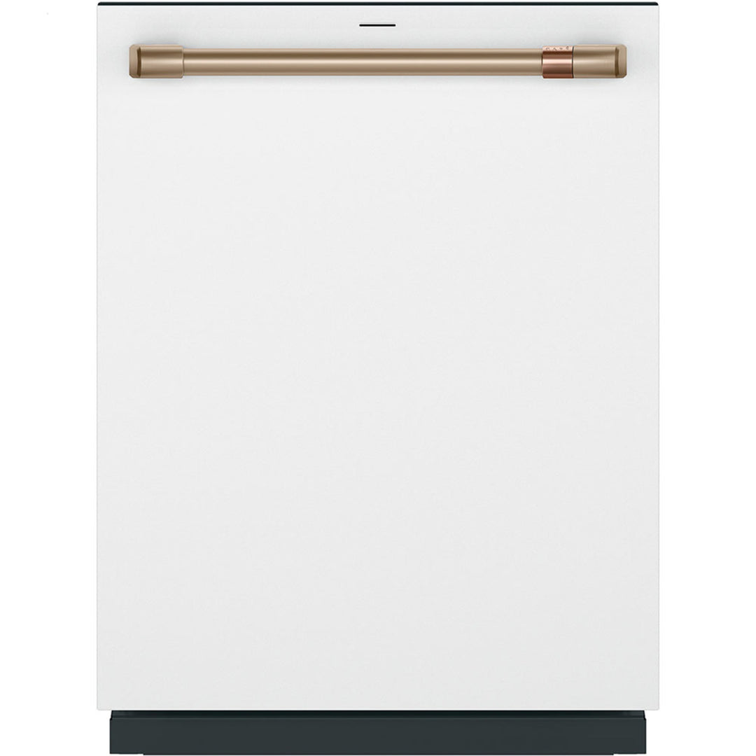Café CustomFit Stainless Interior Dishwasher with UltraWash and Dual Convection UltraDry Matte White