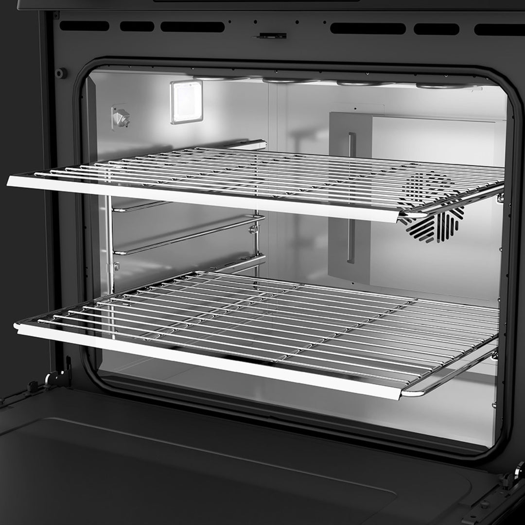 Café Slide-In Front Control Electric Range with Dynamic Bake, Warming Drawer and Stainless Steel Oven