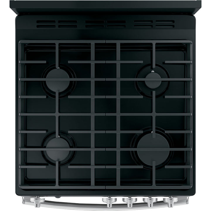 GE 24" Free Standing Range with Removable Storage Drawer Stainless Steel