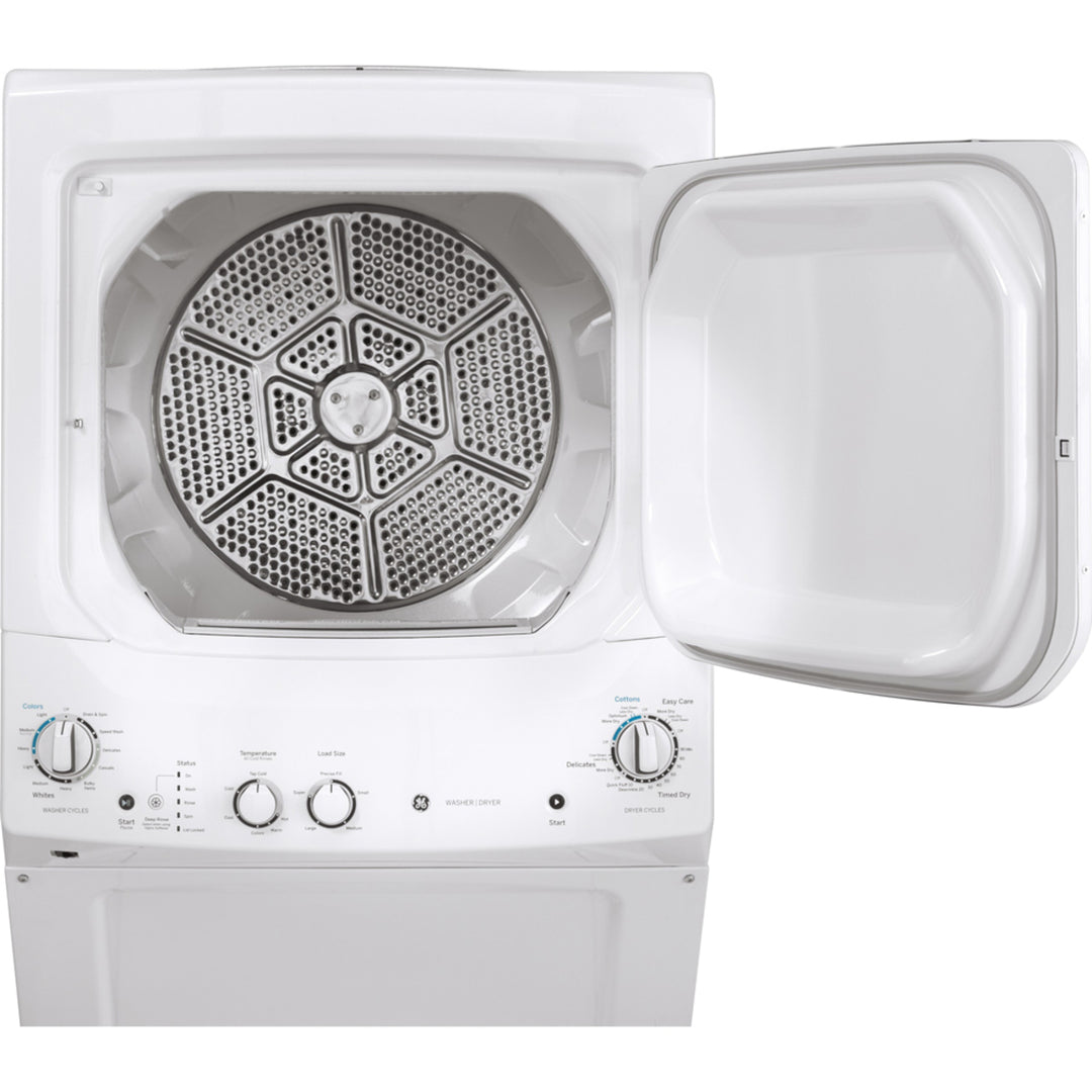Electric Unitized Spacemaker 4.4Cu. Ft. (IEC) Washer / 5.9 Cu. Ft. Dryer White GE