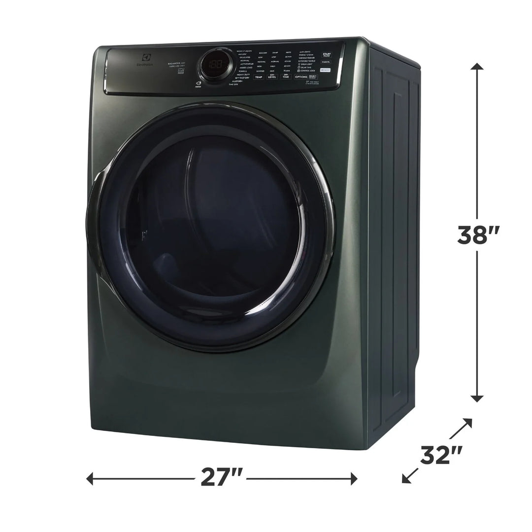 Front Load Perfect Steam™ Electric Dryer with Balanced Dry™ and Instant Refresh – 8.0 Cu. Ft.