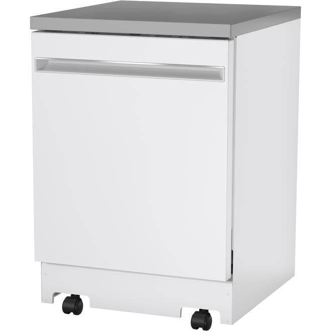 GE 24" Portable Dishwasher White