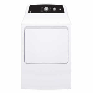 GE 6.2 cu.ft. Top Load Electric Dryer with SaniFresh Cycle White