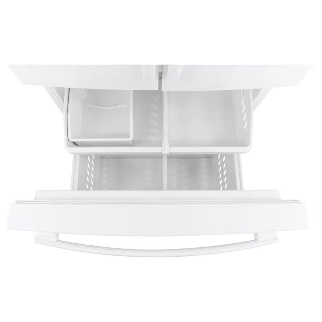 GE 27 Cu.Ft, French Door Refrigerator White