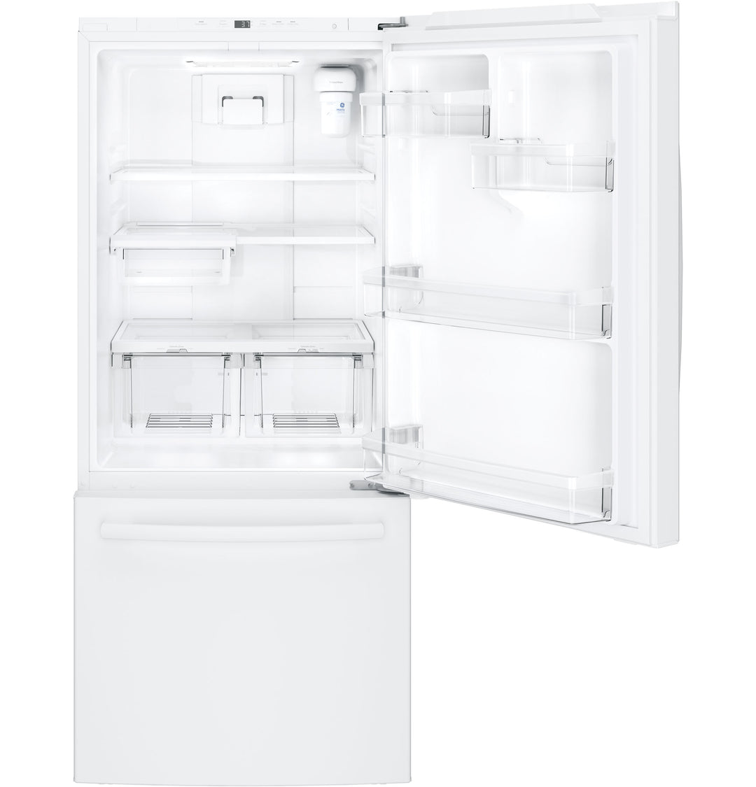 GE 20.9 cu.ft. Bottom Freezer Refrigerator White