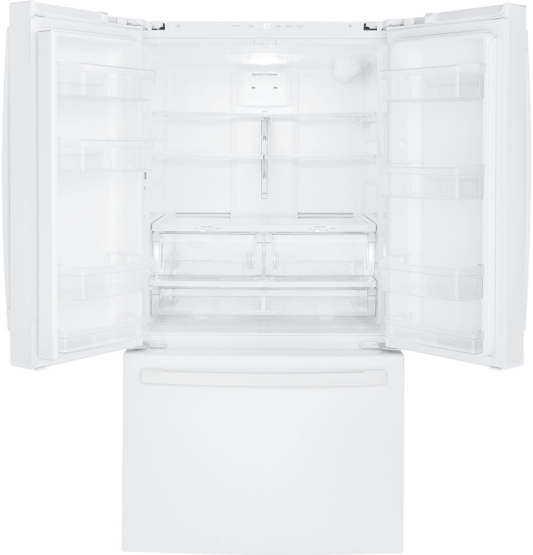 GE 27 Cu.Ft, French Door Refrigerator White