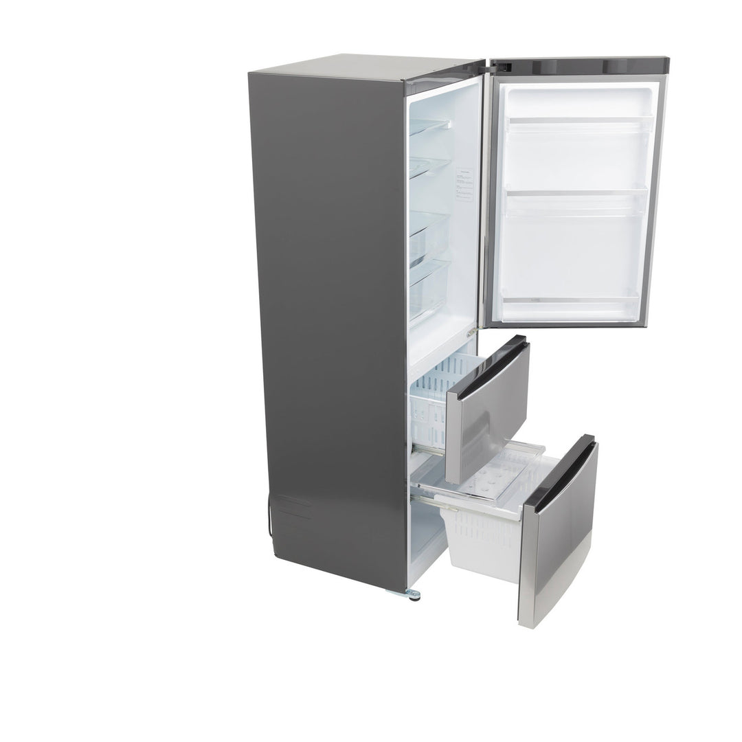 GE 11.9 Cu Ft Bottom-Freezer Refrigerator Stainless Steel