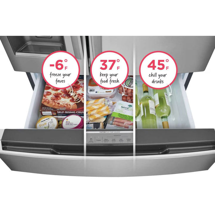Frigidaire Gallery 22 Cu. Ft. Counter-Depth 4-Door French Door Refrigerator