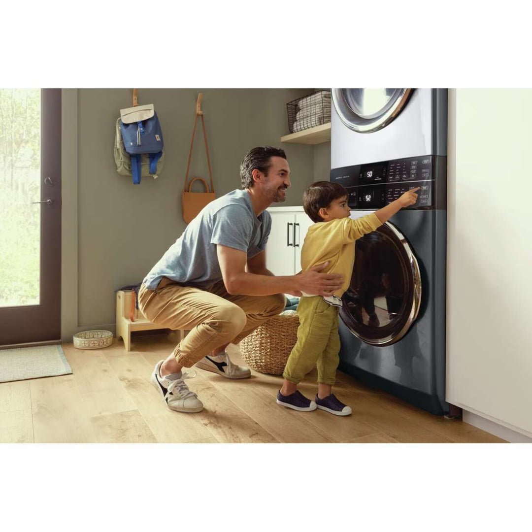 Electrolux Laundry Tower Single Unit Front Load 5.2 Cu. Ft. I.E.C Washer and 8 Cu. Ft. Electric Dryer