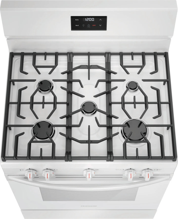 Frigidaire Gas Range 30", 5.1 Cu.Ft. 57,000 BTU