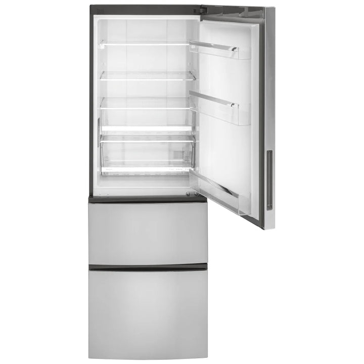 GE 11.9 Cu Ft Bottom-Freezer Refrigerator Stainless Steel