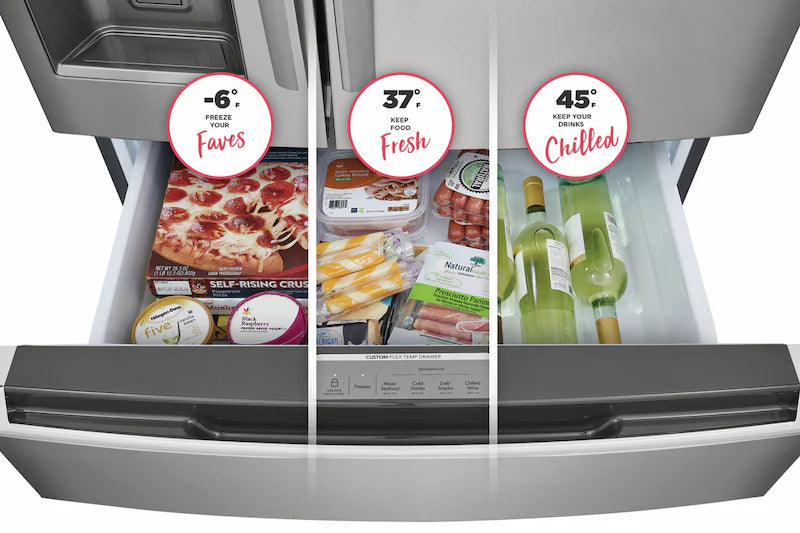 Frigidaire Gallery 22 Cu. Ft. Counter-Depth 4-Door French Door Refrigerator