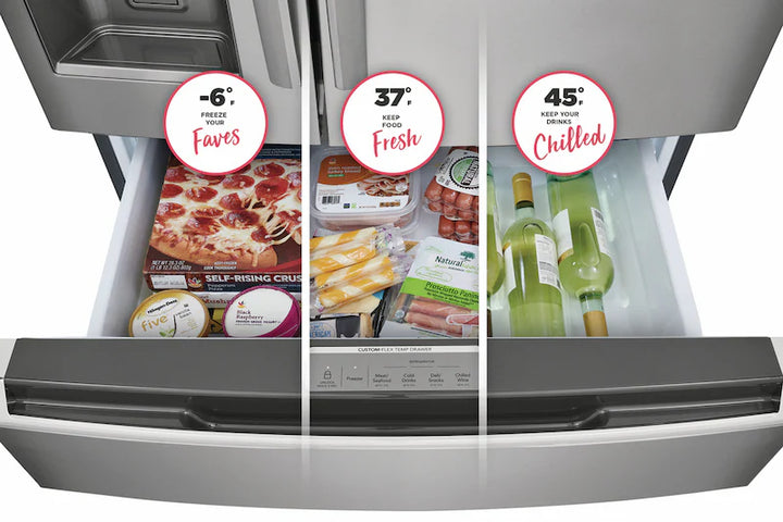 Frigidaire Gallery 22 Cu. Ft. Counter-Depth 4-Door French Door Refrigerator