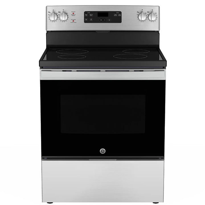 GE 30" Electric Freestanding Smooth Top Range Stainless Steel