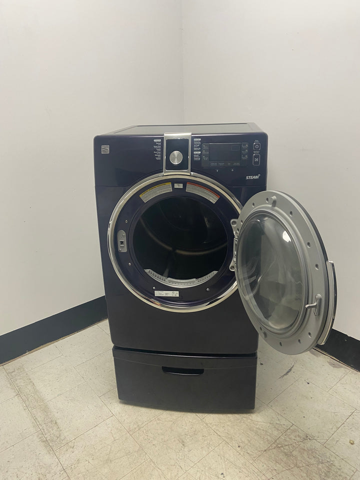 [USED] Kenmore Elite Front Load Dryer with Pedestal - Dark Purple