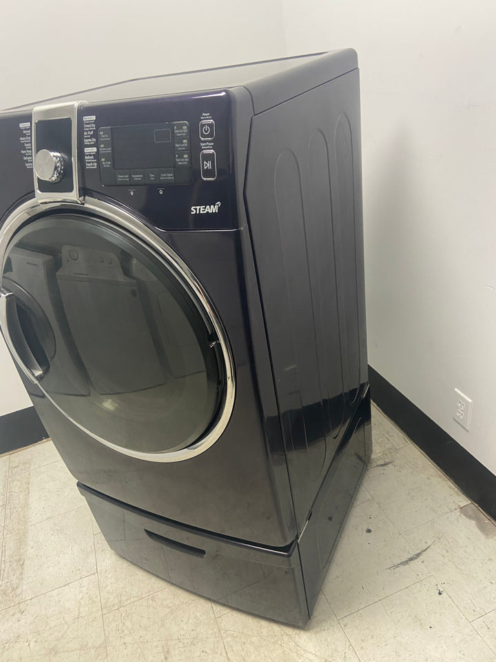 [USED] Kenmore Elite Front Load Dryer with Pedestal - Dark Purple