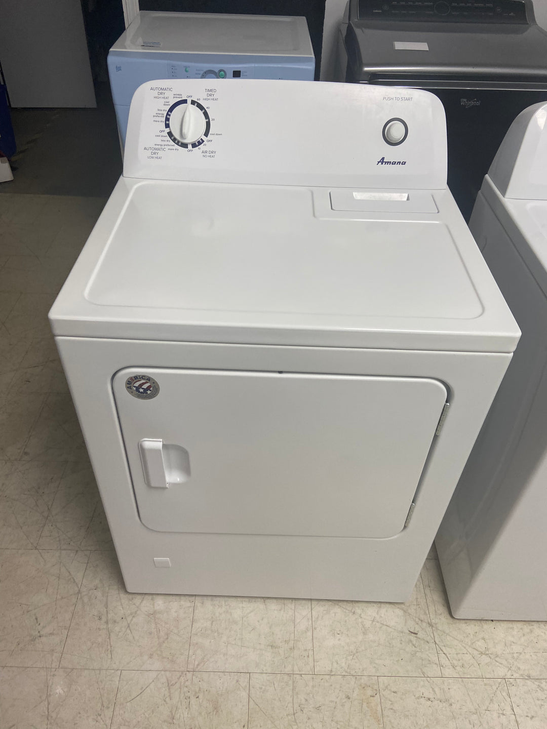 [USED] Amana Top Load Gas Dryer - White