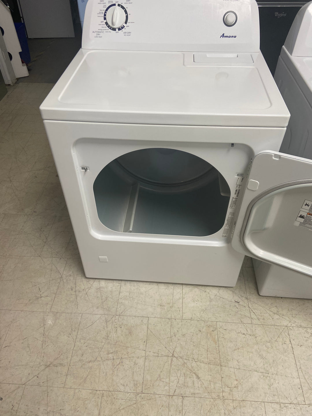 [USED] Amana Top Load Gas Dryer - White