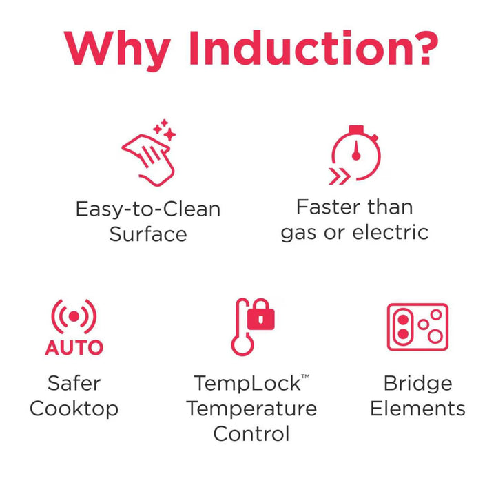 Frigidaire Gallery 30" Front Control Induction Range with Total Convection