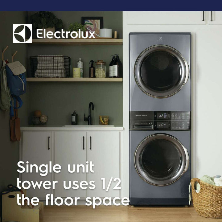 Electrolux Laundry Tower Single Unit Front Load 5.2 Cu. Ft. I.E.C Washer and 8 Cu. Ft. Electric Dryer