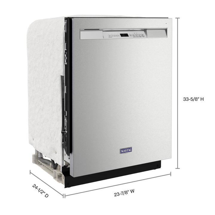 Maytag Stainless steel tub dishwasher with Dual Power Filtration