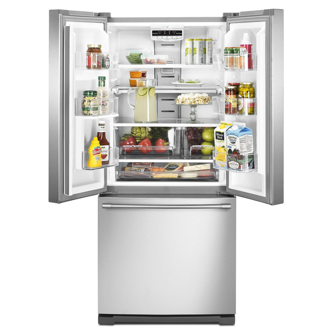 Maytag® 19.6 cu ft French Door Refrigerator with Strongbox™ Door Bins