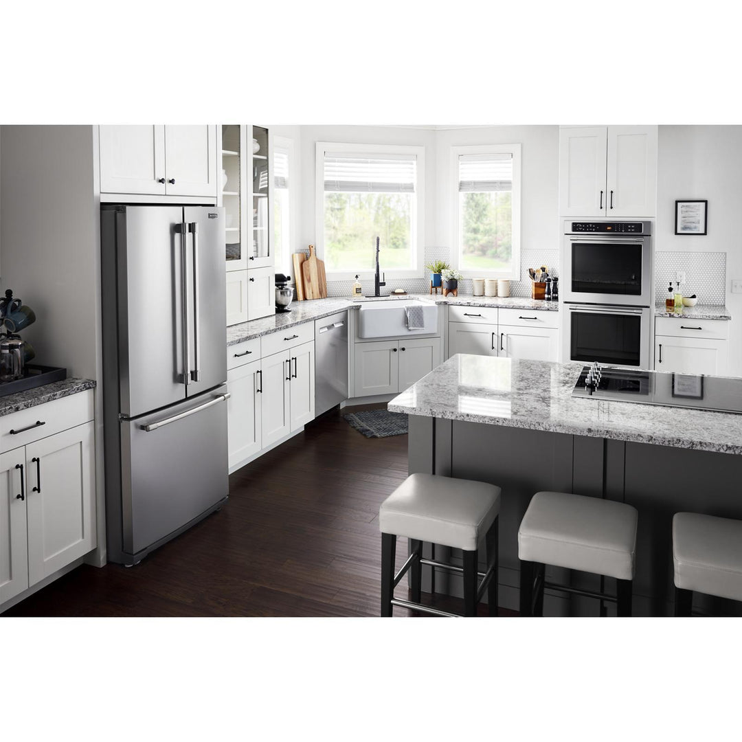 Maytag® 19.6 cu ft French Door Refrigerator with Strongbox™ Door Bins