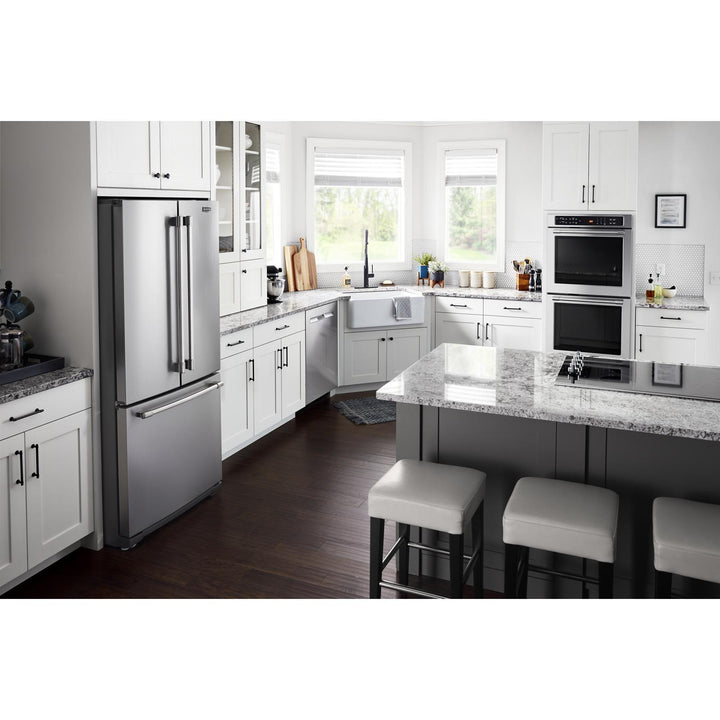 Maytag® 19.6 cu ft French Door Refrigerator with Strongbox™ Door Bins