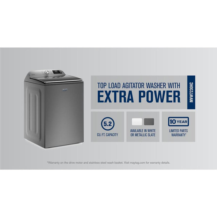 Maytag® Smart Top Load Washer with Extra Power Button - 6.0 IEC cu. ft.