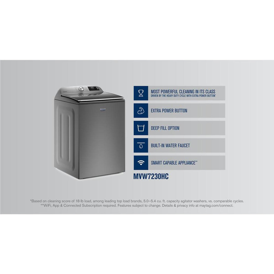 Maytag® Smart Top Load Washer with Extra Power Button - 6.0 IEC cu. ft.