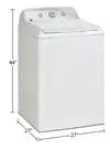 GE 4.4 Cu Ft. Top Load Washer White