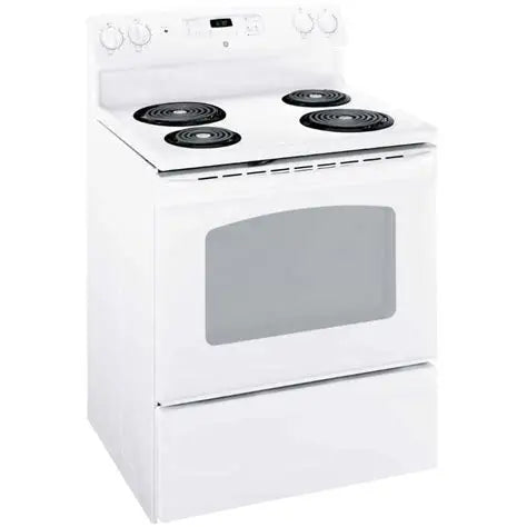 GE 30" Electric Freestanding Range with Storage Drawer White