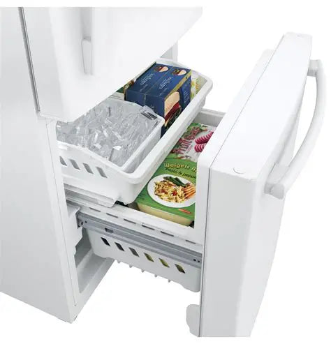 GE 20.9 cu.ft. Bottom Freezer Refrigerator White