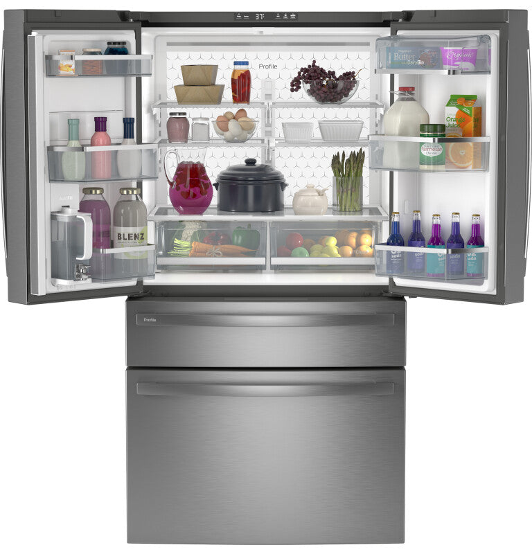 GE Profile 28.7 Cu. Ft. Fingerprint Resistant Stainless Steel 4-door French-Door Refrigerator
