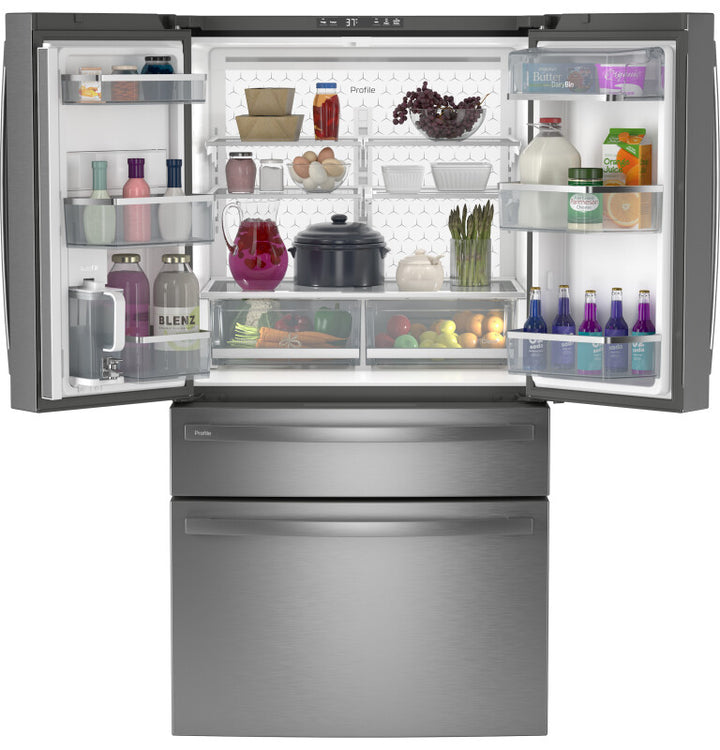GE Profile 28.7 Cu. Ft. Fingerprint Resistant Stainless Steel 4-door French-Door Refrigerator