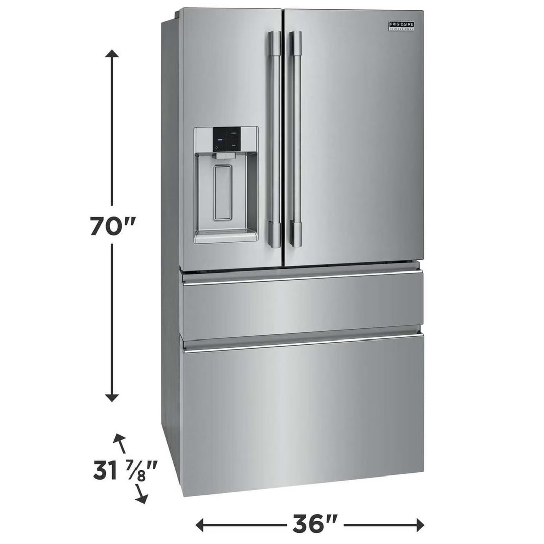 Frigidaire Professional 21 Cu. Ft. Counter-Depth 4-Door French Door Refrigerator