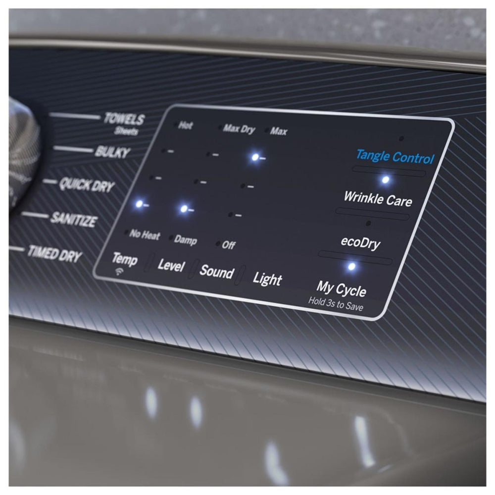 GE Profile 7.4 Cu Ft Smart Electric Dryer Diamond Grey