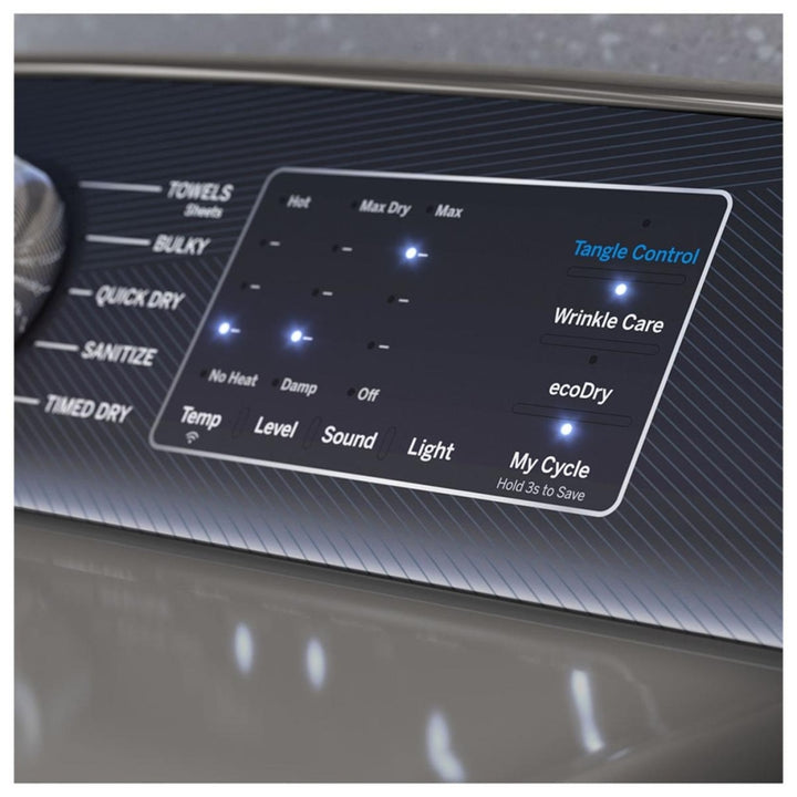GE Profile 7.4 Cu Ft Smart Electric Dryer Diamond Grey