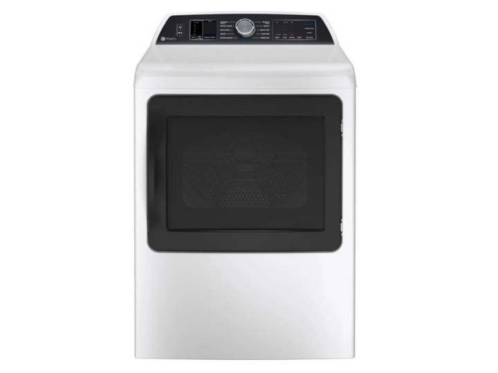 GE Profile 7.4 Cu. Ft. (IEC) Electric Dryer with Sanitize Cycle White