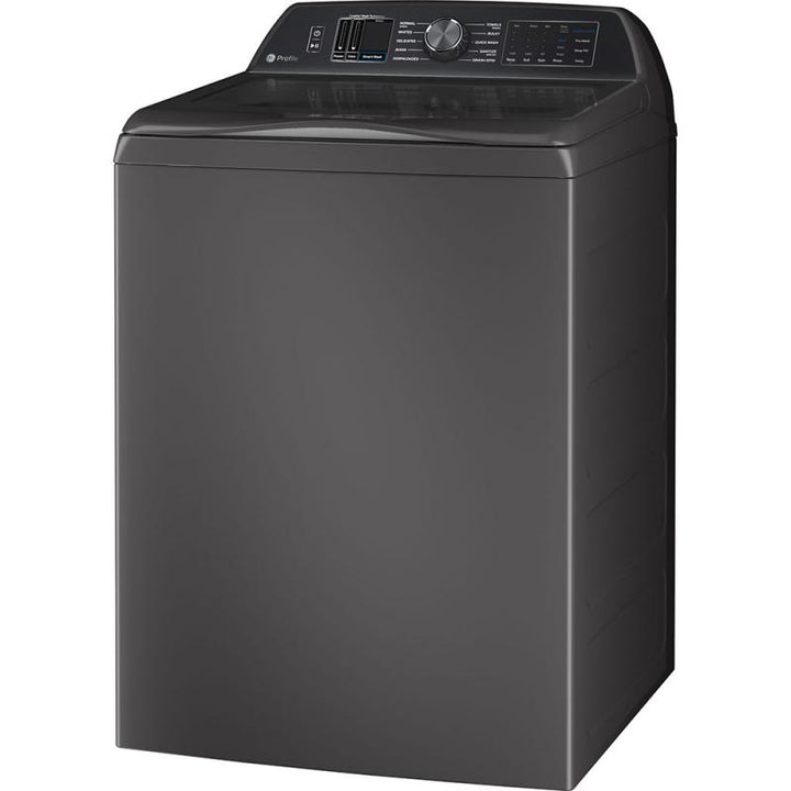 GE Profile 6.2 Cu Ft (IEC) Washer with Smarter Wash Technology Diamond Grey