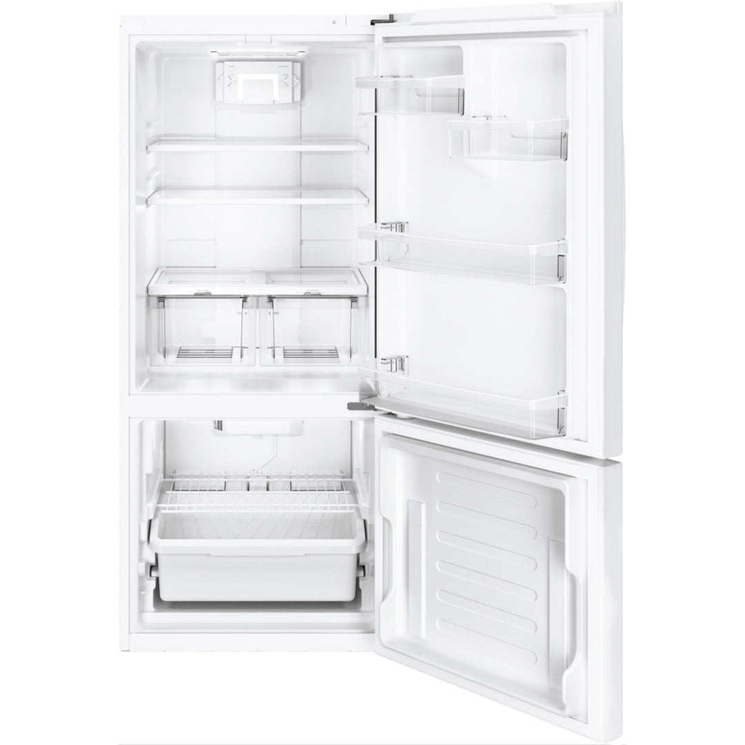 GE 20.9 cu.ft. Bottom Freezer Refrigerator White