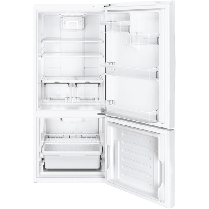 GE 20.9 cu.ft. Bottom Freezer Refrigerator White