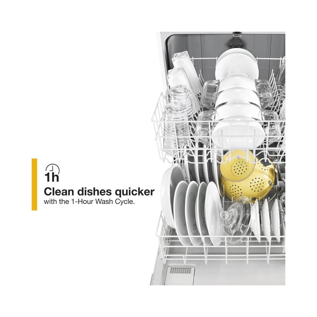 Whirlpool Heavy-Duty Dishwasher with 1-Hour Wash Cycle